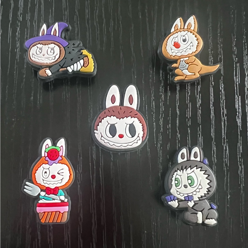 Labubu Croc Charms - You get all 5 of these charms. This is set # 4.